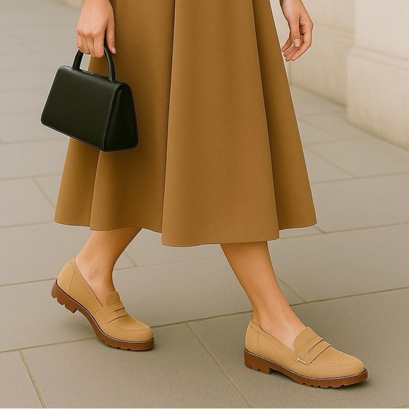 Vionic Shoes - Vionic Cheryl II Suede Loafers Women’s 12W Camel Brown Tan Slip-On Shoes NWB